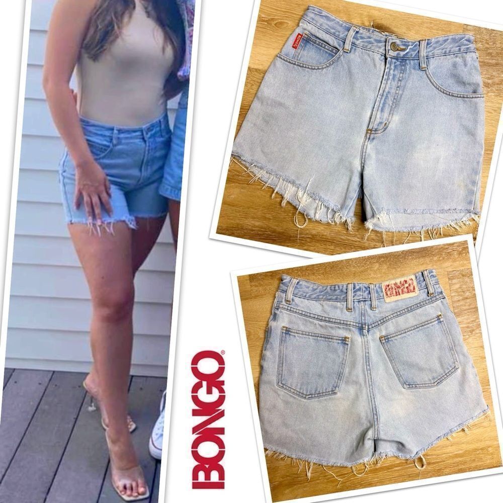 BONGO Hi Rise Distressed Cut Off Shorts